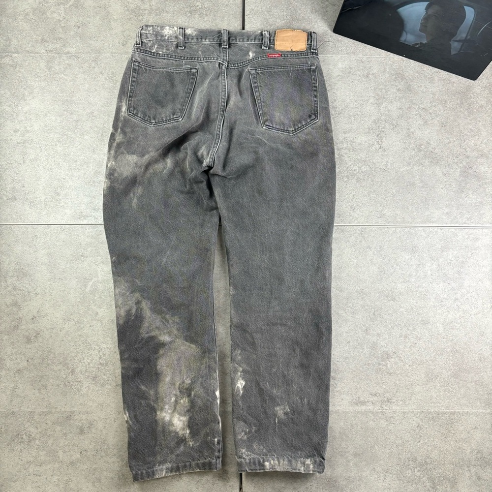 Y2k faded black sunfaded wrangler jeans